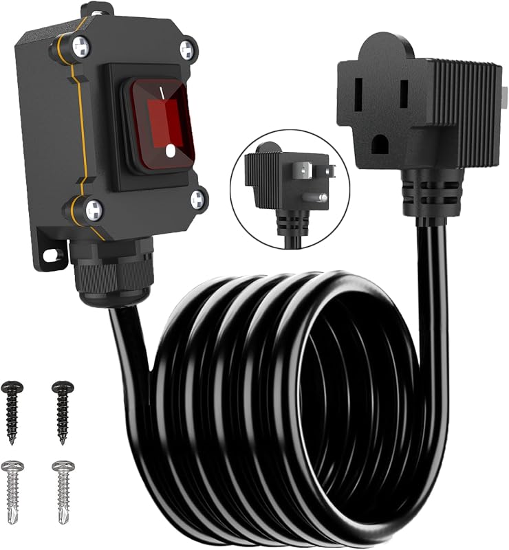 Interruptor cable 14 AWG IP67 con enchufe