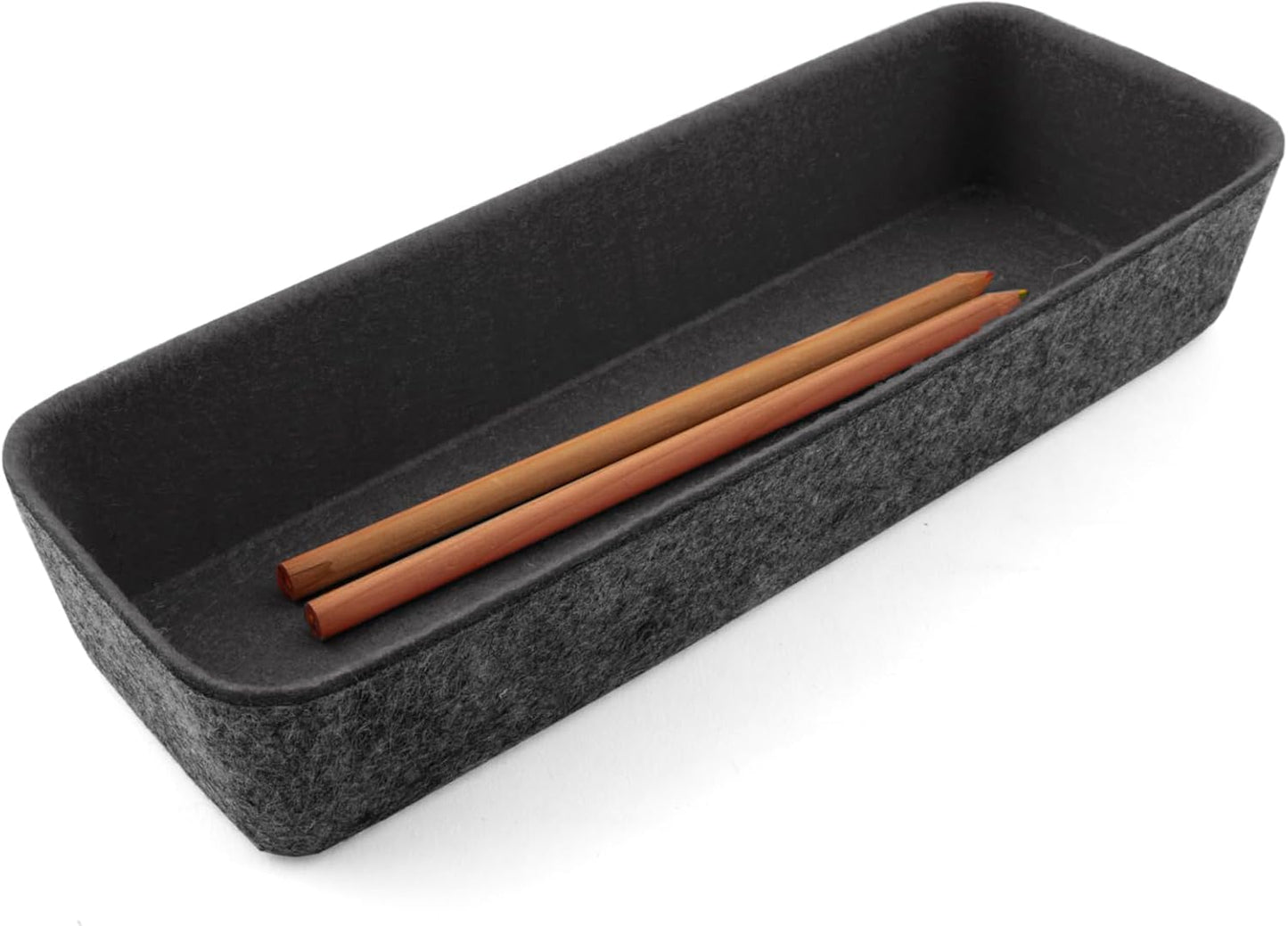 Contenedor fieltro 10.5x3.5" pack 3 carbón
