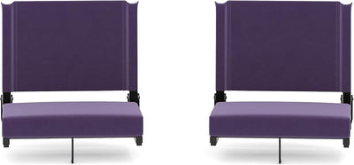 Asientos plegables estadio acolchados set 2 color morado