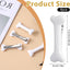 4 Clips Hueso Blanco para Cabello Emo Halloween fiestas