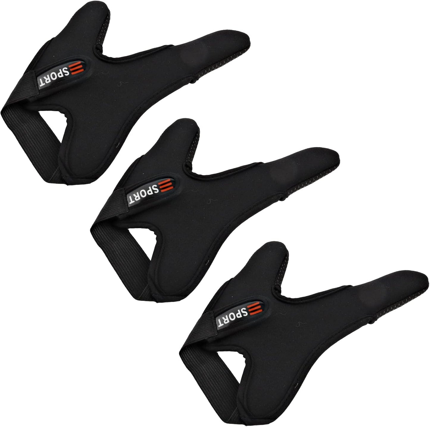 Guantes pescar antideslizante 3 pzas unisex elásticos
