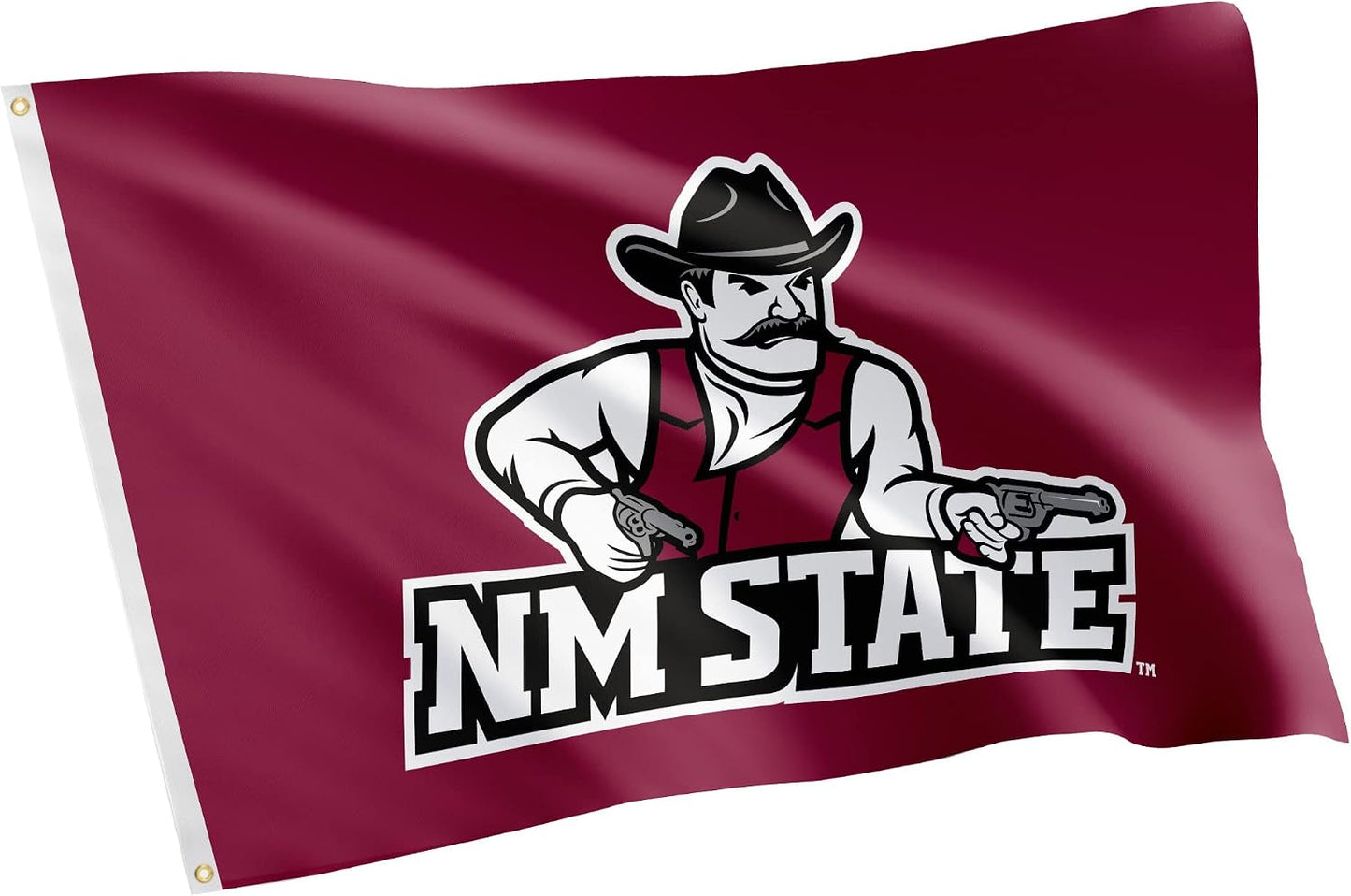 Bandera NMSU 3x5ft tela poliéster interiores exteriores