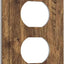 Placa eléctrica madera rústica vintage para pared