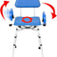 Silla ducha giratoria 360° acolchada ajustable 300lb