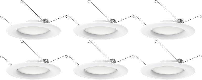 Foco empotrable LED 9.2W 5-6" blanco set 6