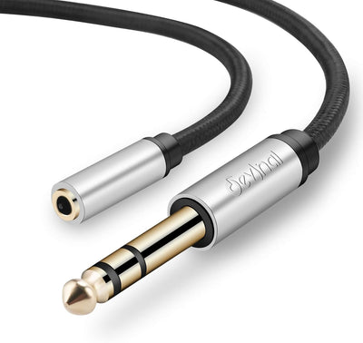 Convertidor TRS 1/4pulg a minijack 5pies estéreo