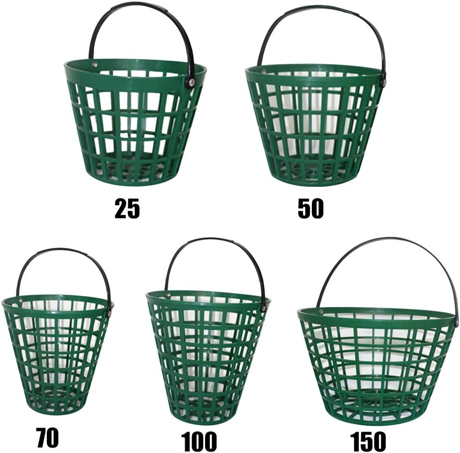 Cesta pelotas golf con asa almacenamiento deportes 25 bolas