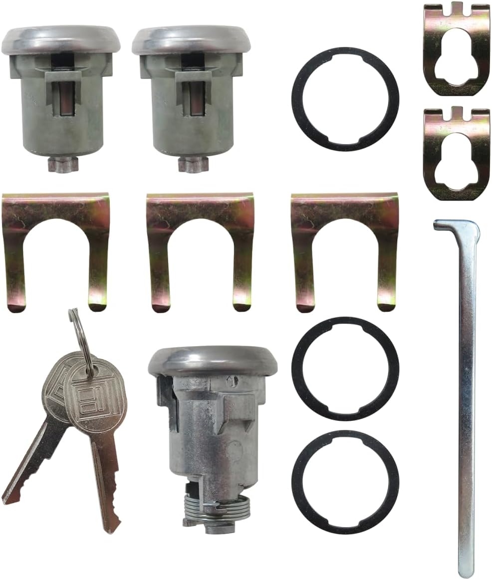 Set cilindro llave encendido puertas maletero Chevy II Nova 67-75
