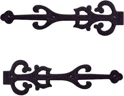 Accesorios puerta garaje bisagra correa hierro negro 11"