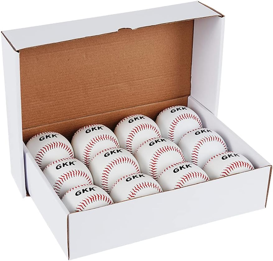 12 Pelotas Béisbol 9" Seguridad Lanzamiento Bateo
