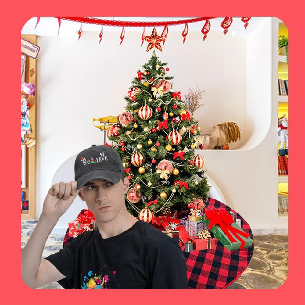 Sombrero Navidad algodón bordado para hombre mujer