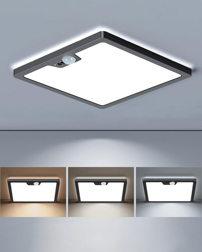 Luz techo empotrado sensor movimiento 24w 3000k-5000k