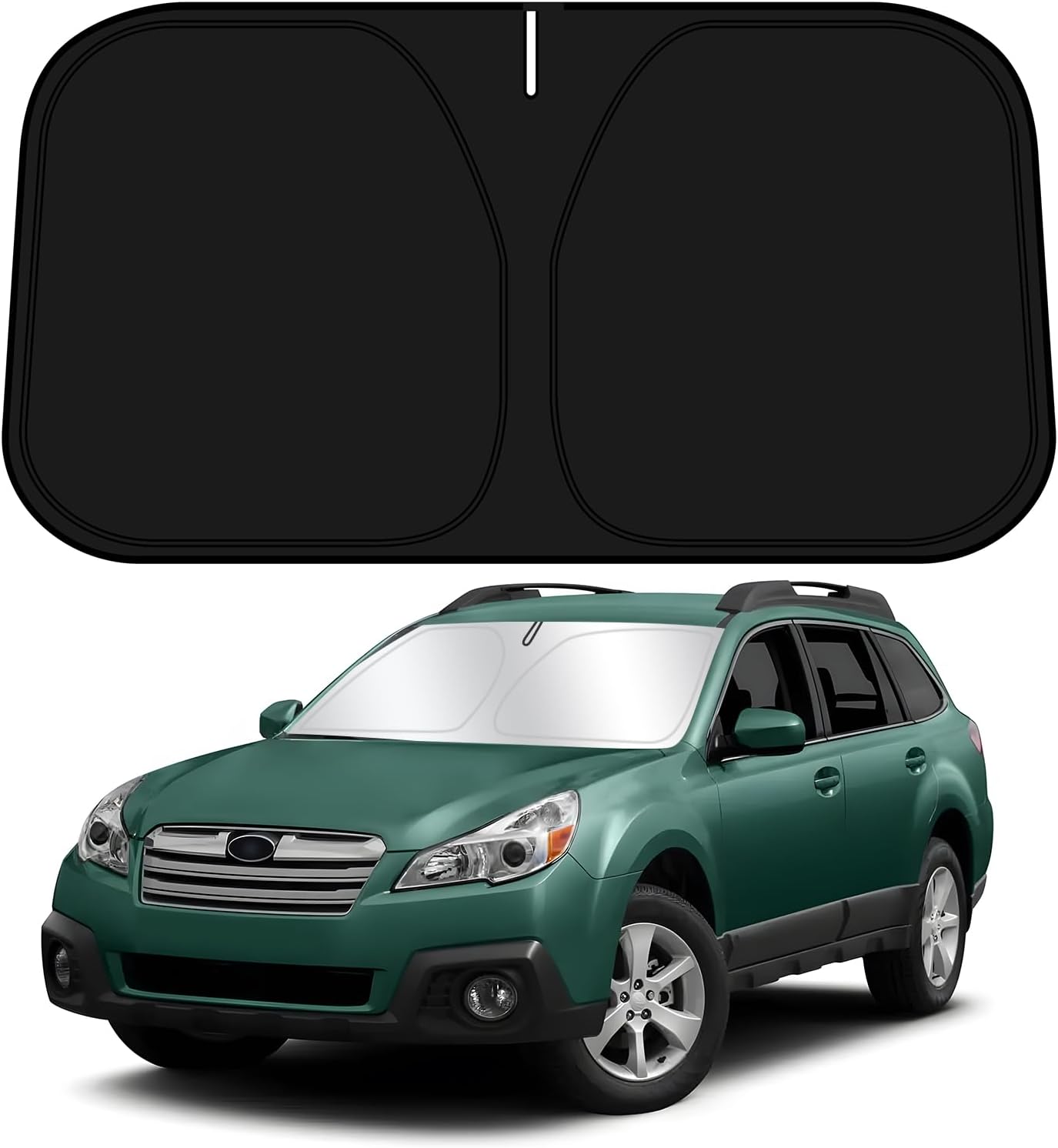 Visera sol para Subaru Outback 2010-14 210T plegable 2 capas
