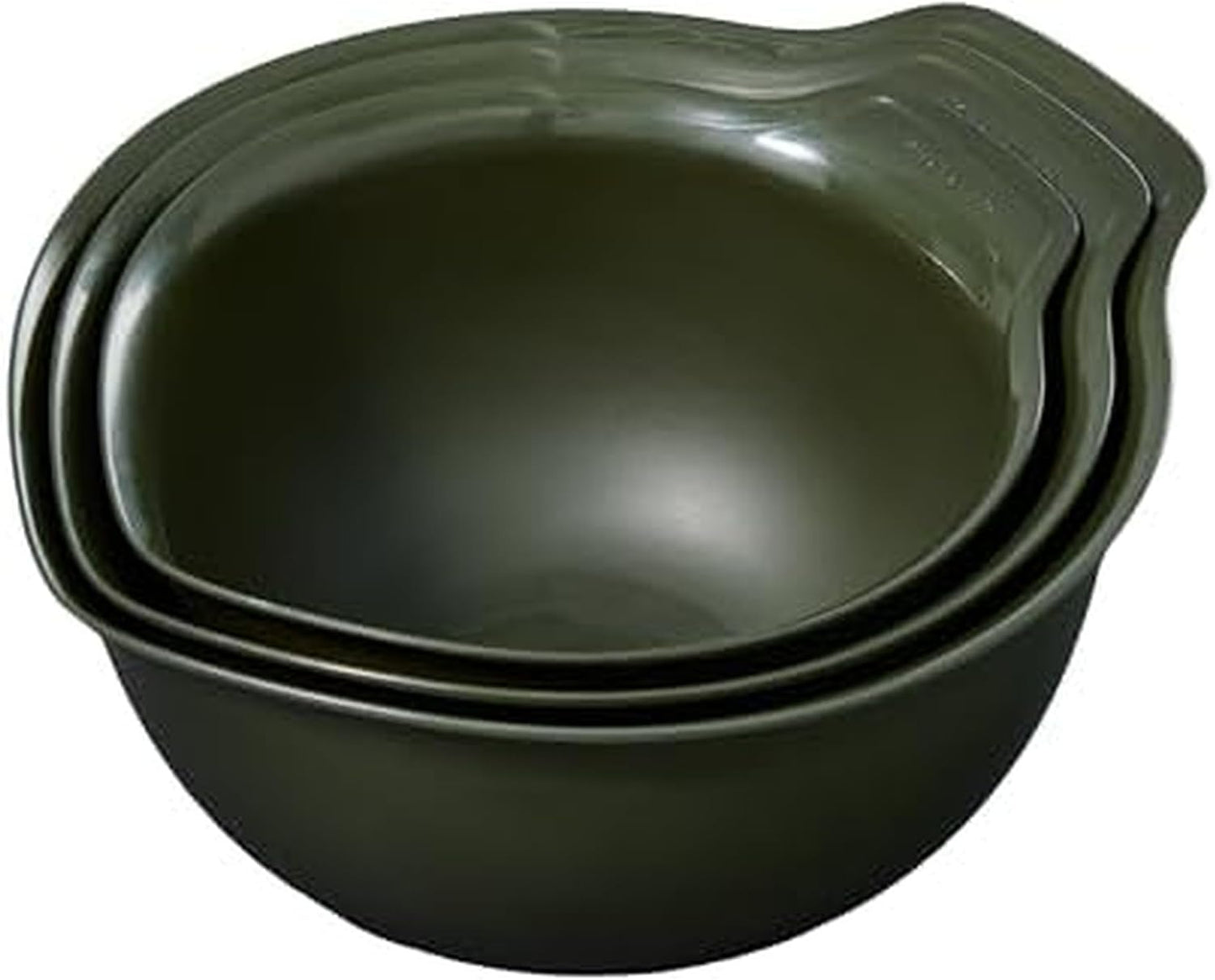 Set 3 Tazones Plástico Mezclar 2.5-4.5qt Evergreen