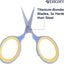 Tijeras punta fina hojas titanio manualidades 6.3cm