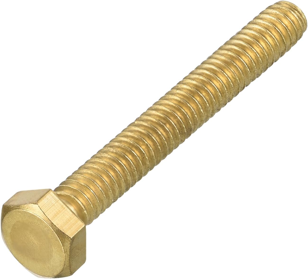 Tornillo hexagonal 1/4-20x2 latón roscado para maquinaria