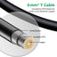 Cable extensión solar 3ft 10AWG con conectores resistente