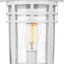 Poste luz exterior aluminio impermeable 17" vidrio