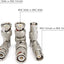 Kit 6 piezas adaptador BNC macho/hembra RF coaxial