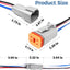 Kit 2 Conectores Deutsch DT 4 Vías 16 AWG Impermeable