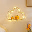 Estantes flotantes con luces LED para niños dormitorio