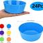 24 Cuencos Plástico 10oz Multicolor Apto Microondas Apilables