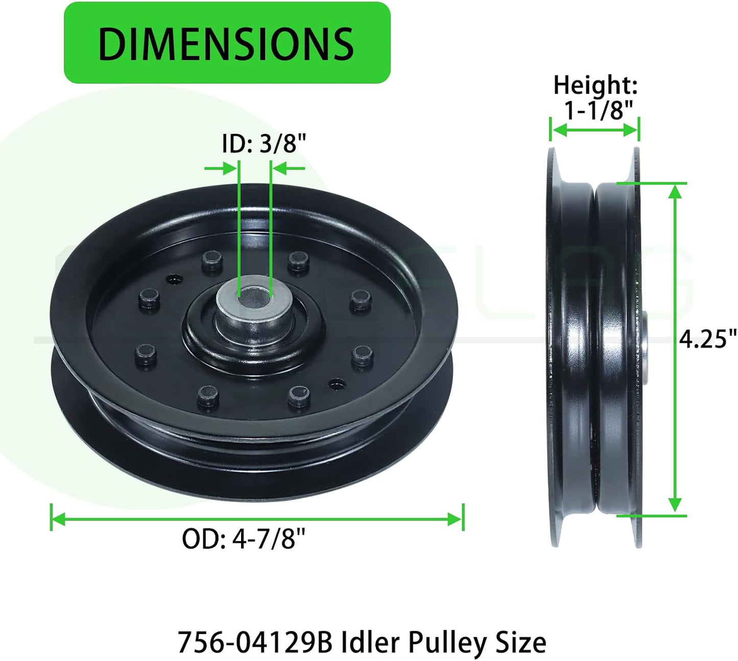 Polea tensora Cub Cadet sustituye 753-08171