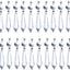 20 Pzas Prismas Cristal Octogan para Lámpara Decoración