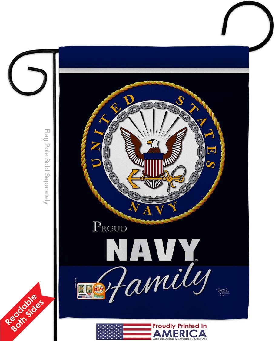 Bandera jardín orgullo marina USN Seabee oficial vintage
