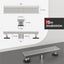 Drenaje ducha 12" acero inox SUS304 cepillado