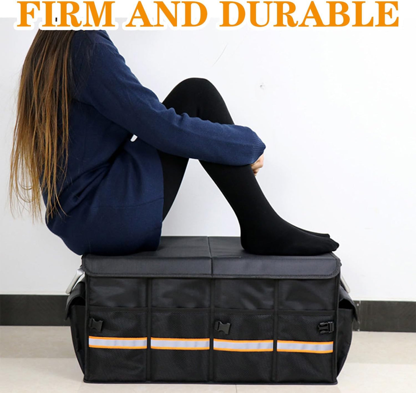 Organiz. maletero coche tela Oxford ajustable plegable