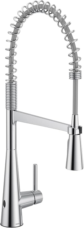 Grifo cocina cromado sin contacto arco alto con sensor