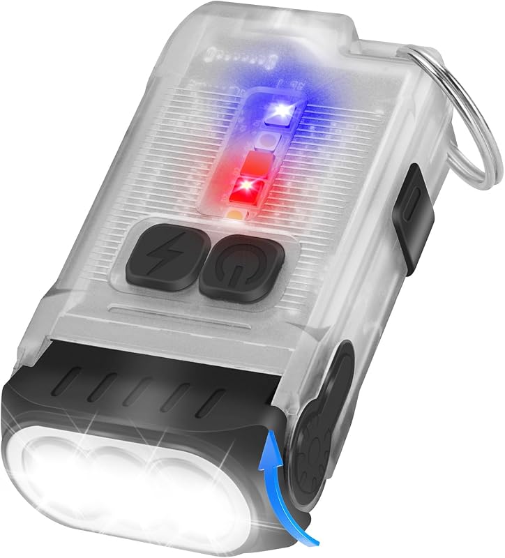 Llavero LED recargable 1200 lúmenes con clip IP67