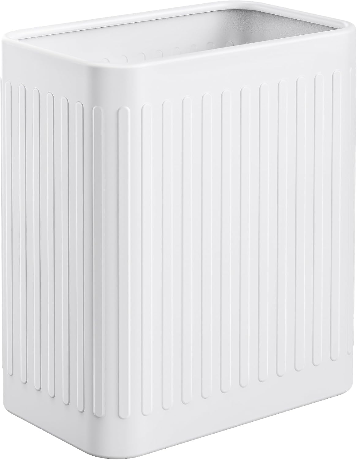 Cubo basura acero inox 2.1gal baño oficina dormitorio blanco