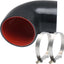 Acoplador codo manguera silicona 3.5" ID 80 PSI reforzado