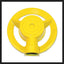 Aspersor irrigador 30 pies redondo amarillo