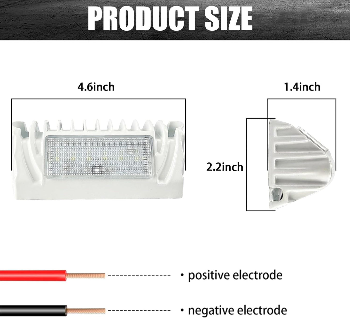 Set luces LED 5" 12V para RV porche 750lumen