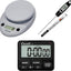 Báscula cocina digital P115C cromada 11lb termómetro DH1 negro