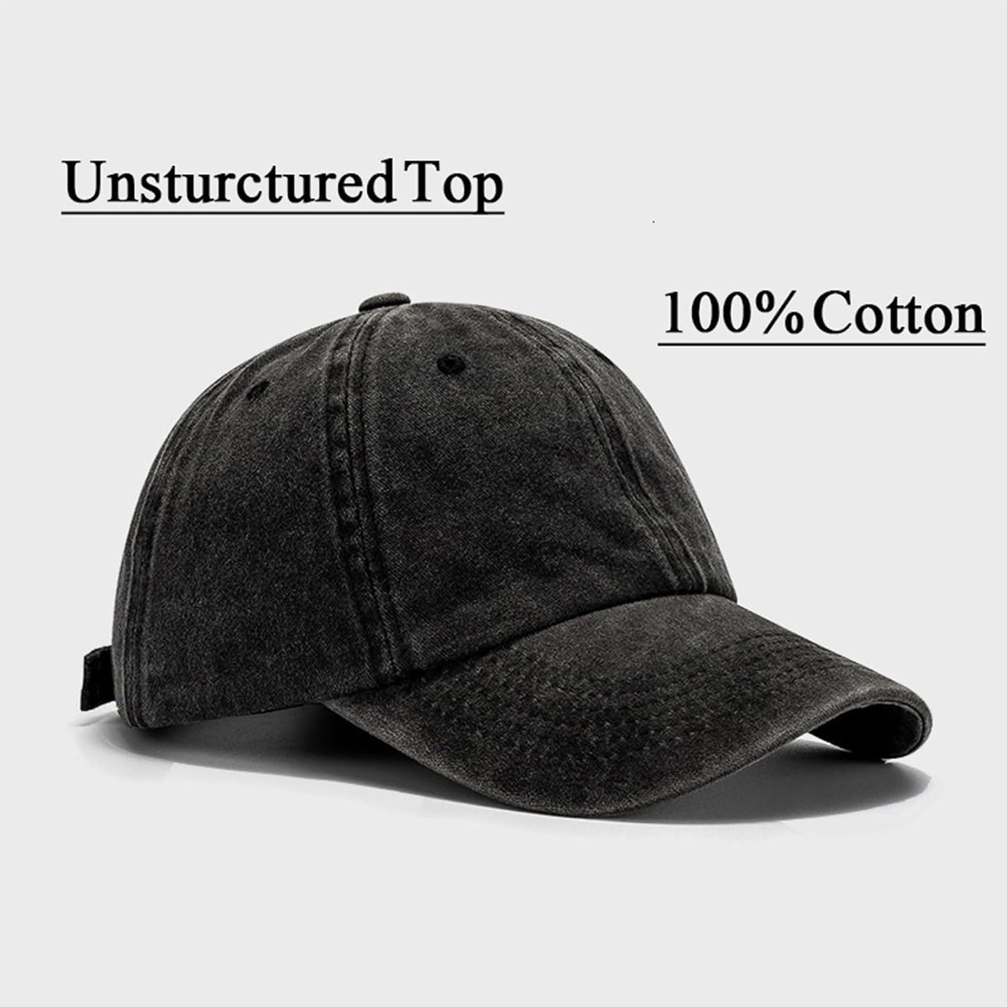 Sombrero vintage algodón hebilla ajustable hombre mujer