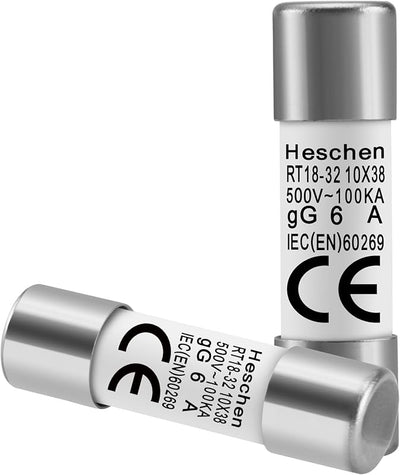 Fusible cerámico RT18-32 6A 500V CA paquete 20