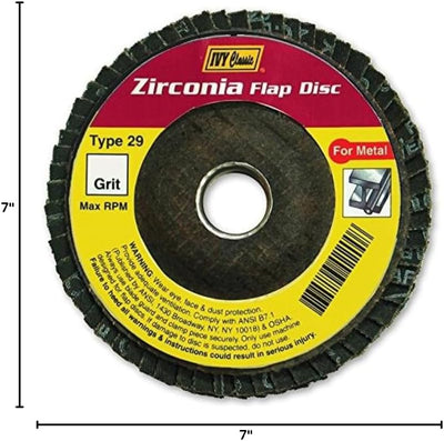 Disco Flex-Abrasivo Circonita Grano 80 7pulg x 7/8pulg