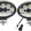 2 Luces LED Tractor 12V 24W IP67 Kubota IH JohnDeere
