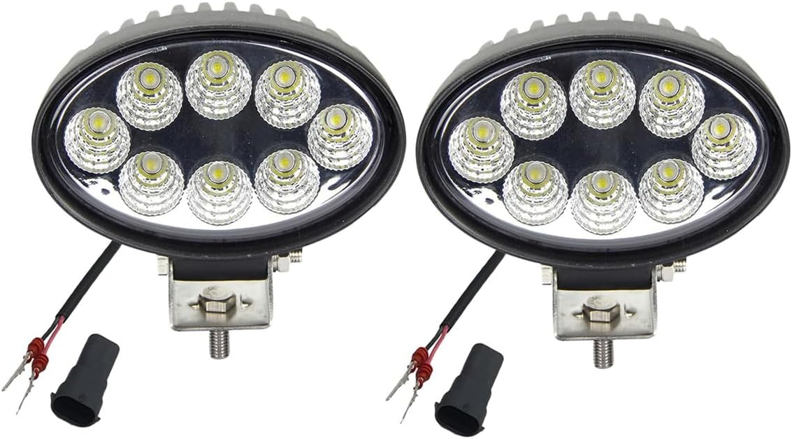 2 Luces LED Tractor 12V 24W IP67 Kubota IH JohnDeere