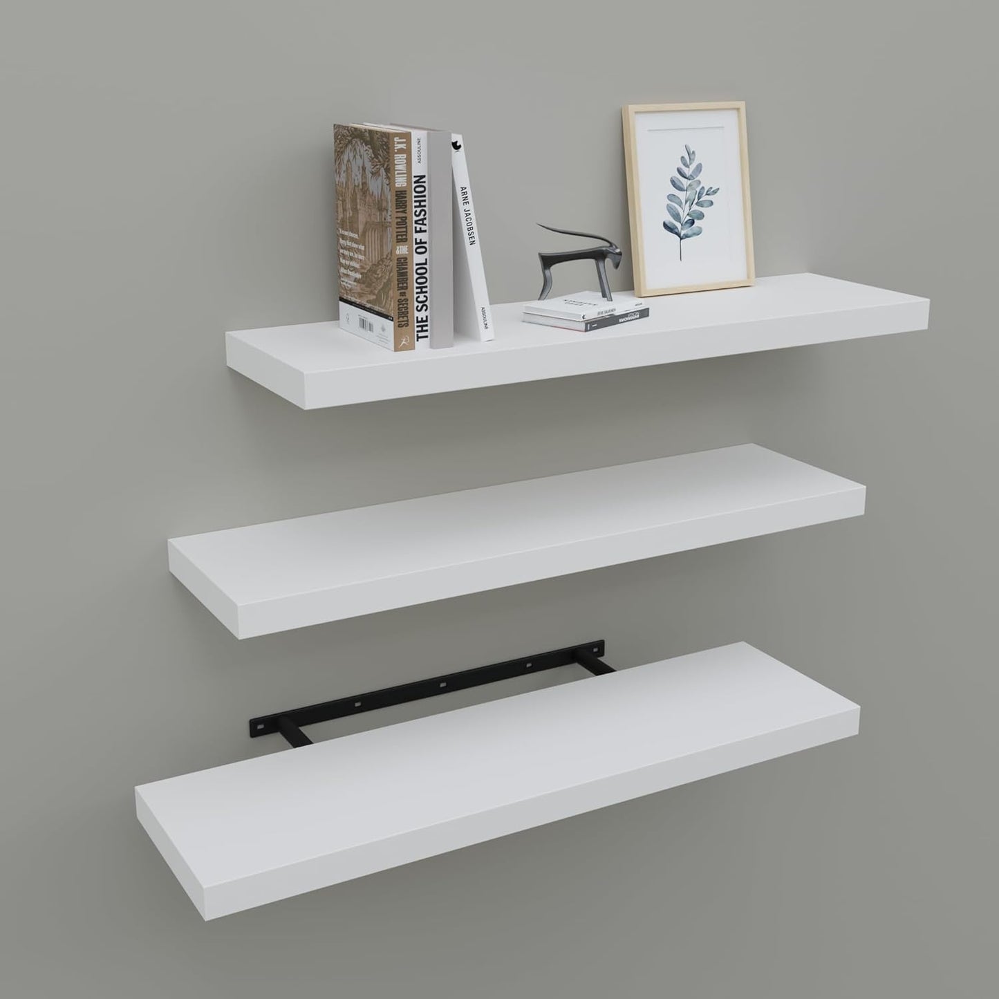 Estantes flotantes blancos set 3 para sala dormitorio baño