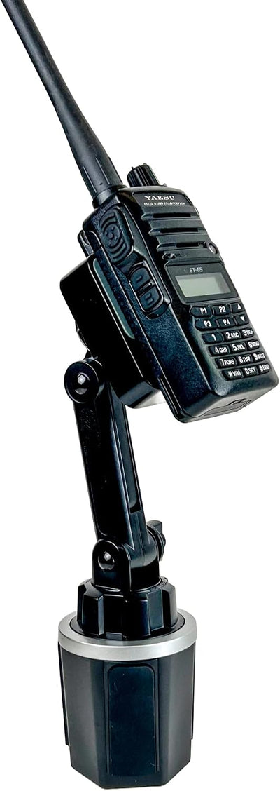 Soporte taza ajustable para radios con micrófono