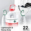 Perchas acero inox 10 Uds antideslizantes 16.5"