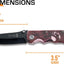 Cuchillo plegable cerrado