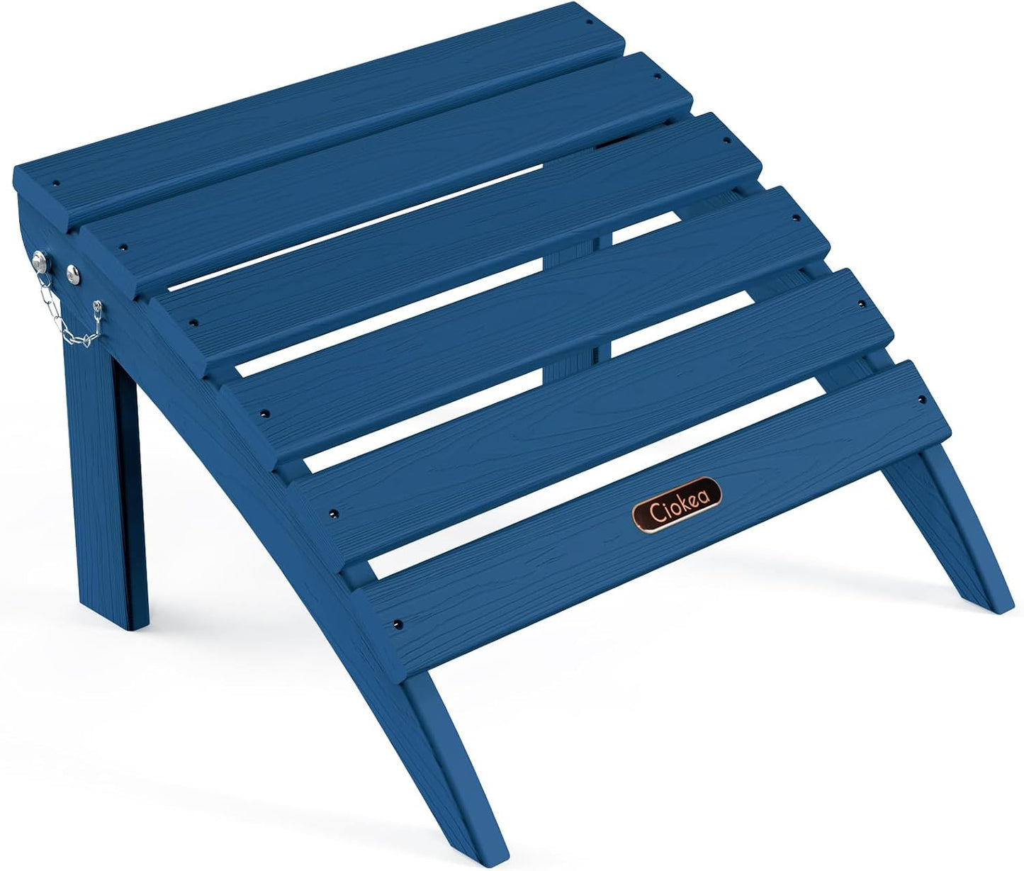 Reposapiés plegable plástico exterior interior azul marino