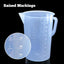 Vaso plástico 169.1oz con asa taza medidora transparente