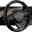 Funda volante Tesla Model Y gamuza antiderrap negro